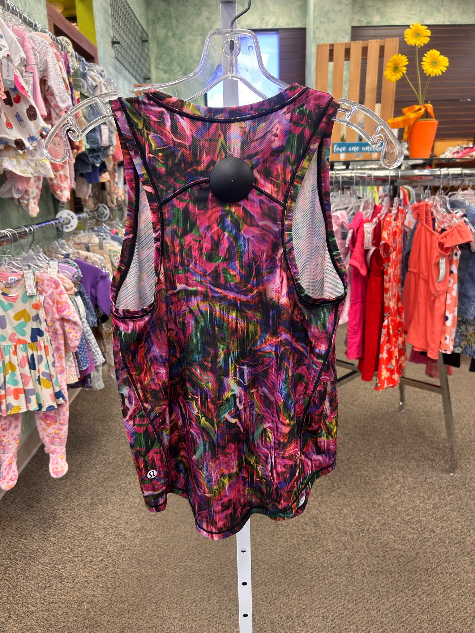Pre-owned Lululemon Purple Multi Print Size XS Sleeveless Tank Top