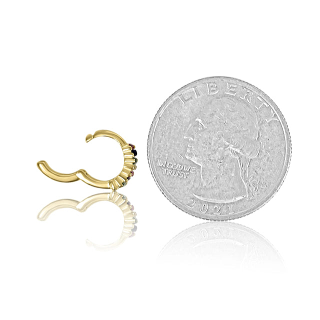 New 14k gold Multi Earring
