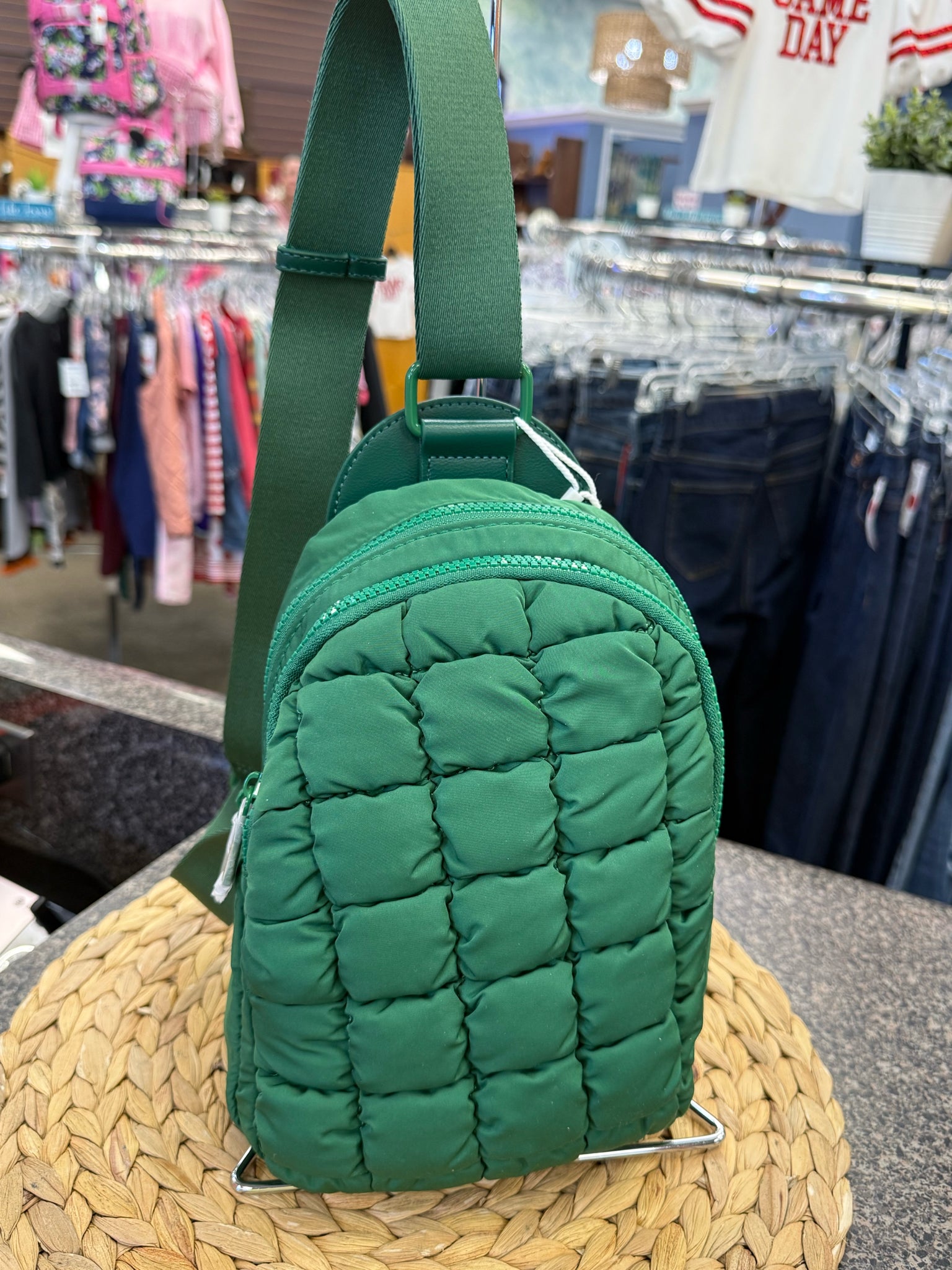 New Green S Sling Purse
