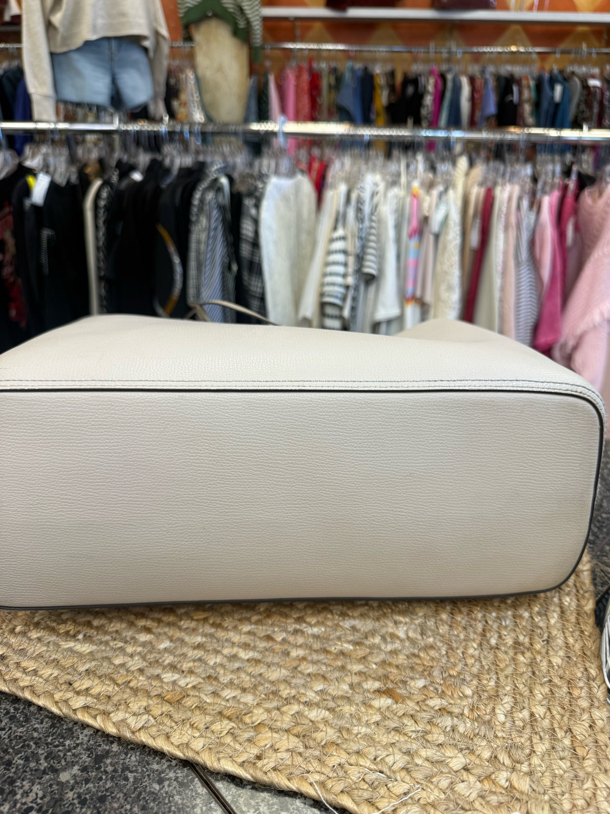 Pre-owned KATE SPADE Gray Shoulder Designer Purse