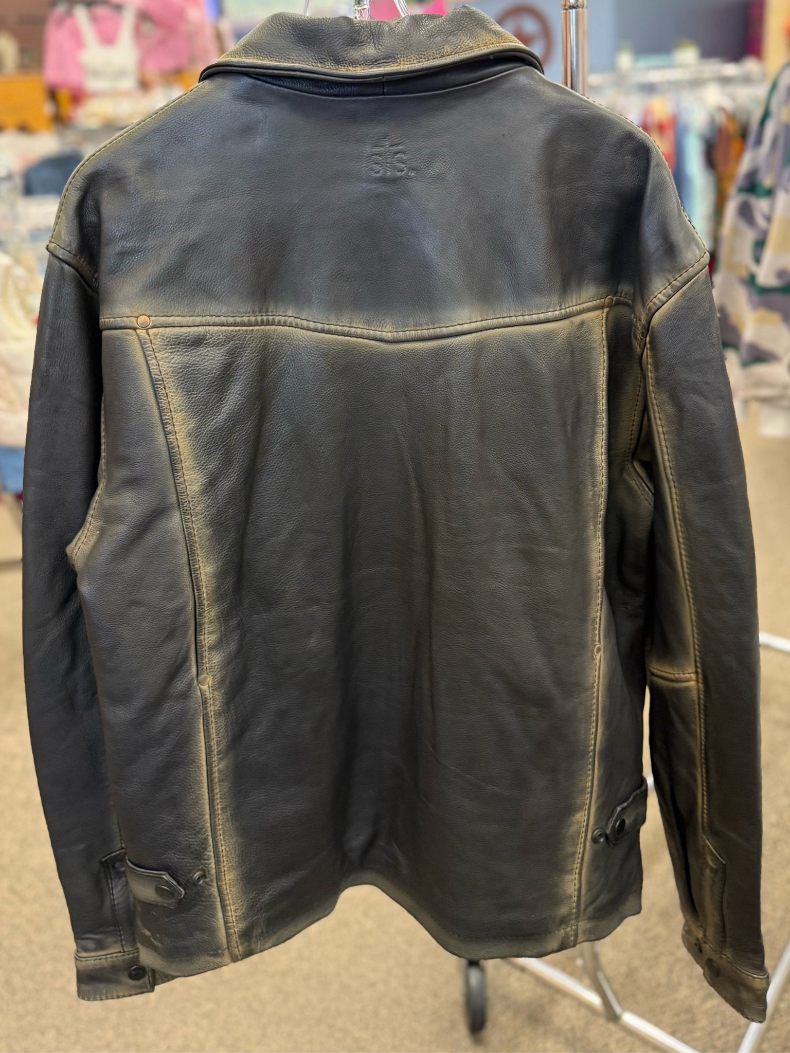 Pre-owned STS Black Tan Men Size M Long Sleeve Mens DESIGNER Jacket