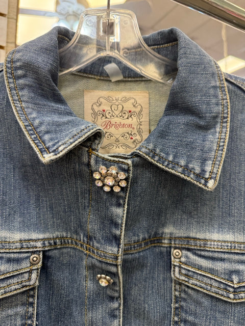Pre-owned BRIGHTON Light blue Size: XL Long Sleeve Designer Jacket