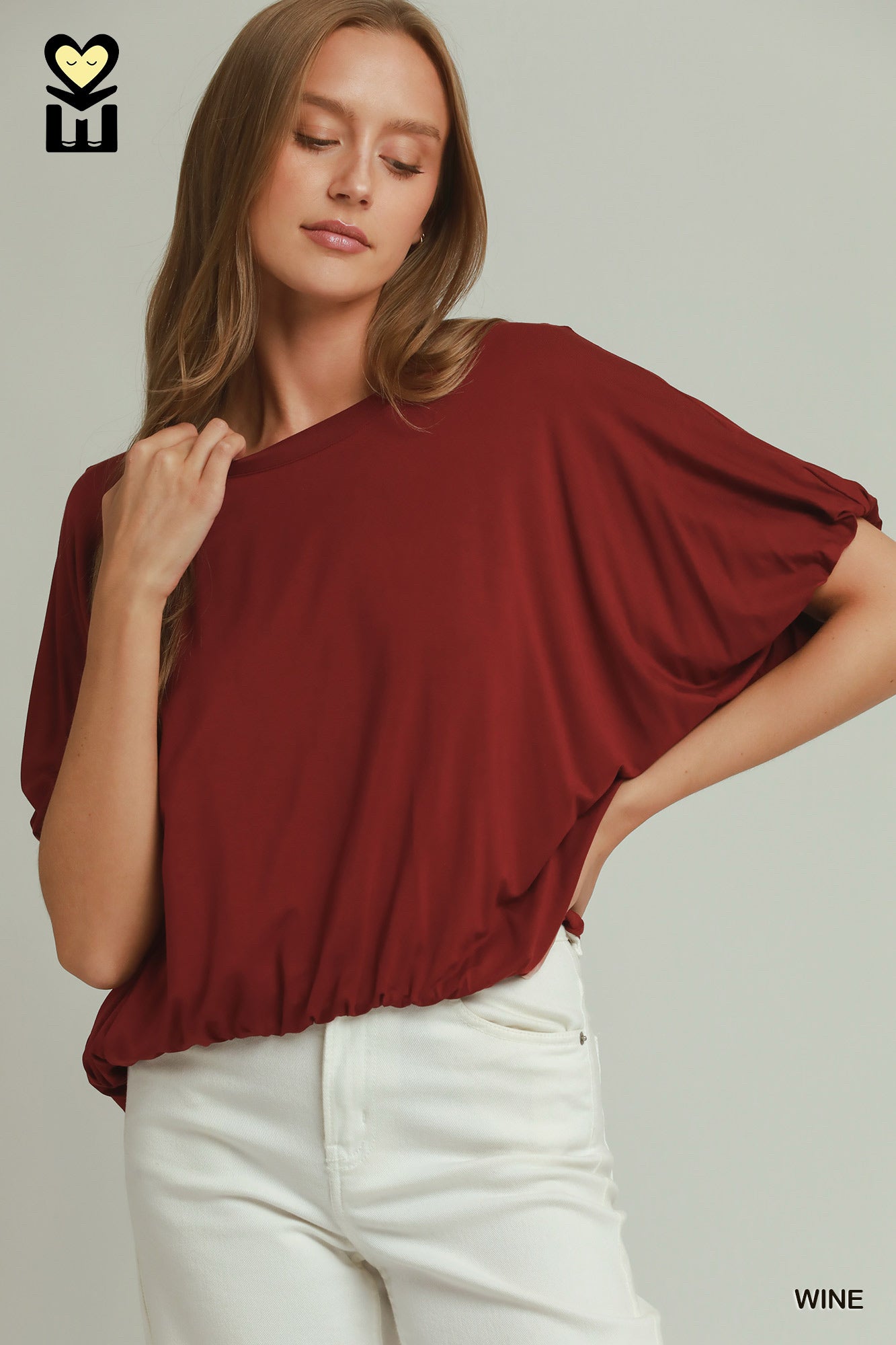 New UMGEE Wine Size: S Short Sleeve Blouse