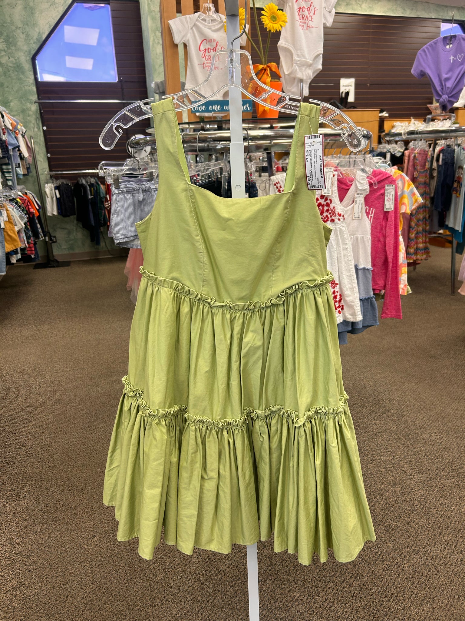 Pre-owned Aureta Light green Size 4/6 Sleeveless Designer Dress