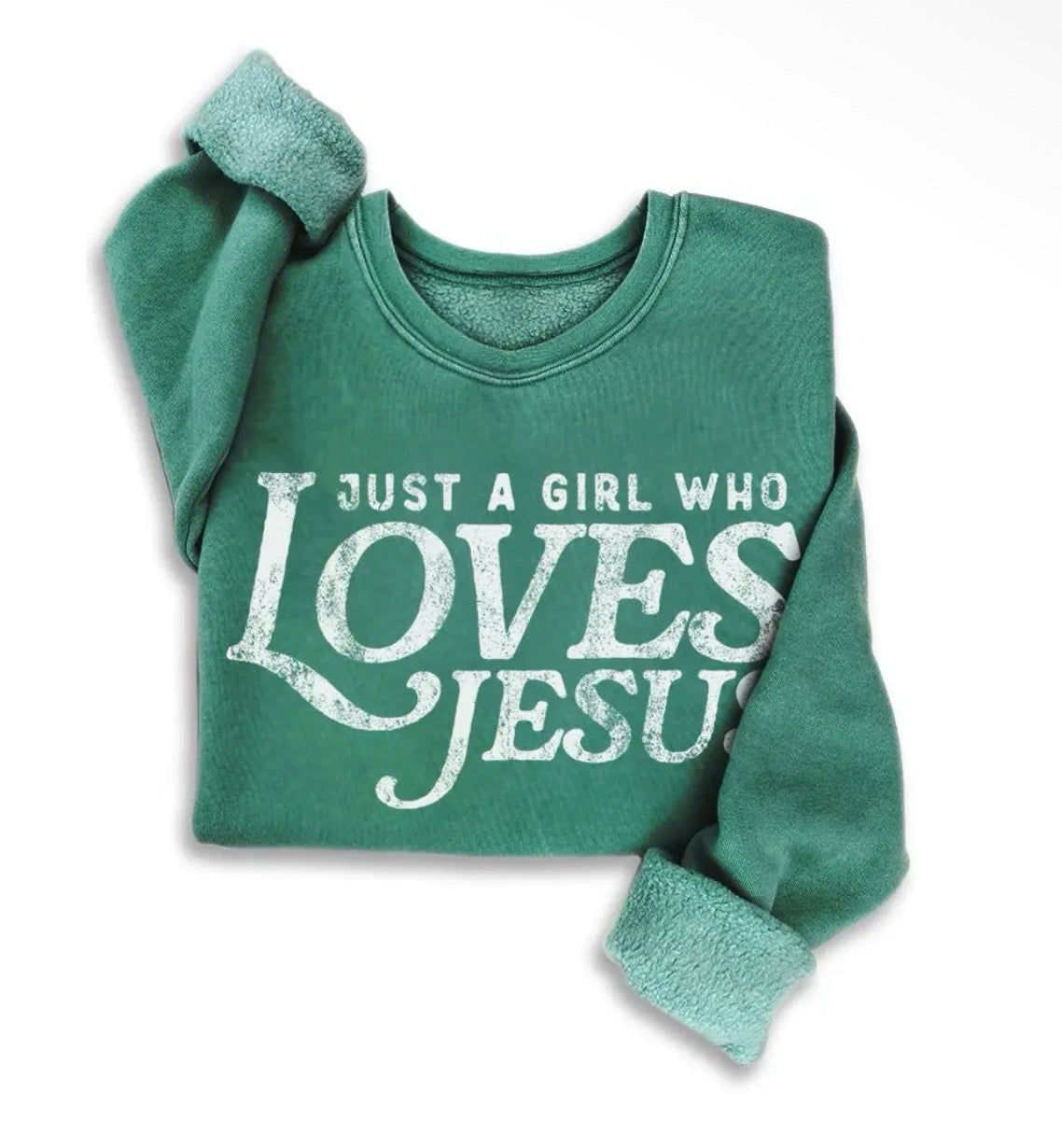 New HRT & LUV Green Size S Long Sleeve Sweatshirt