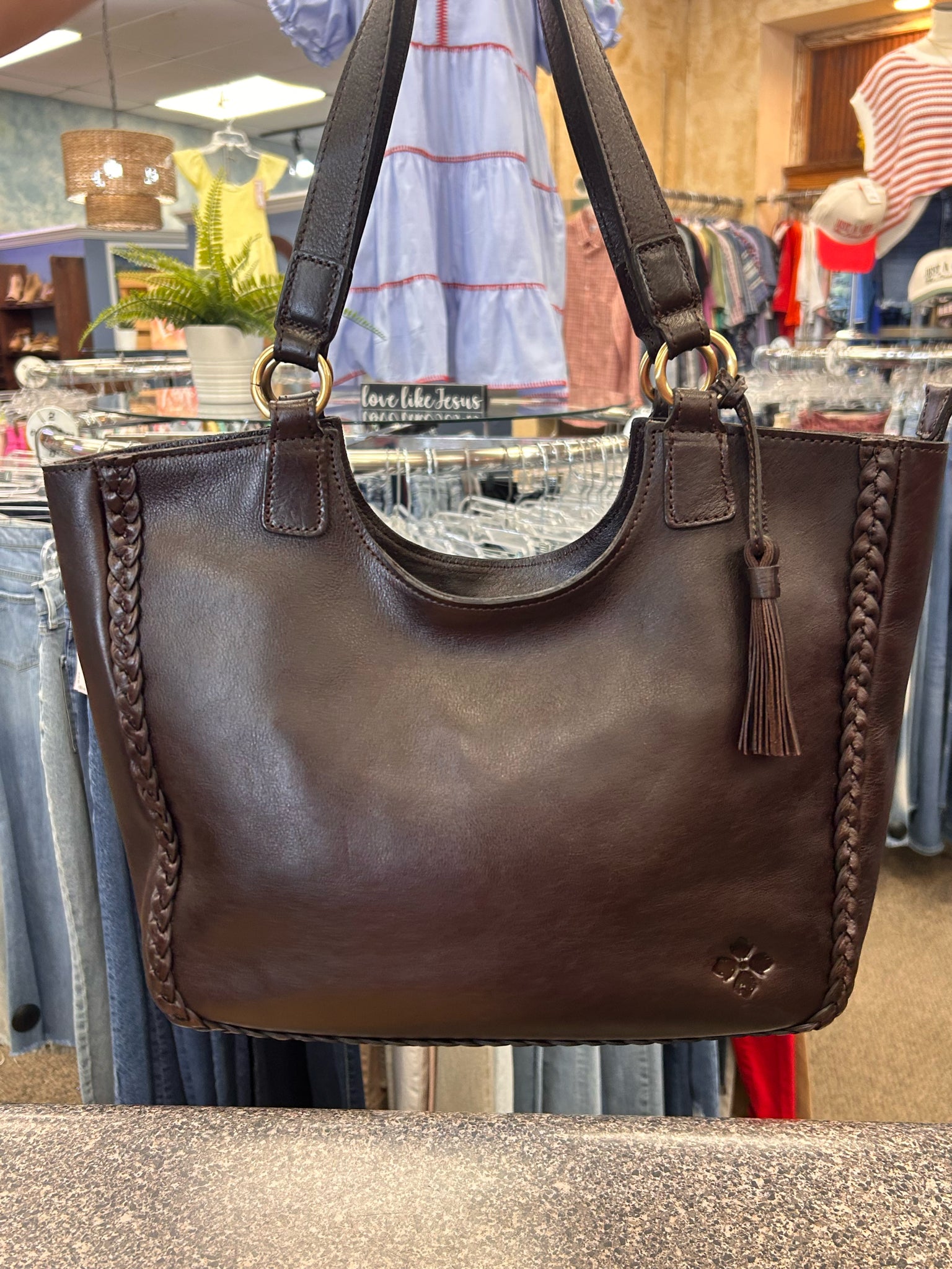 Pre-owned PATRICIA NASH Dark brown Tote Designer Purse