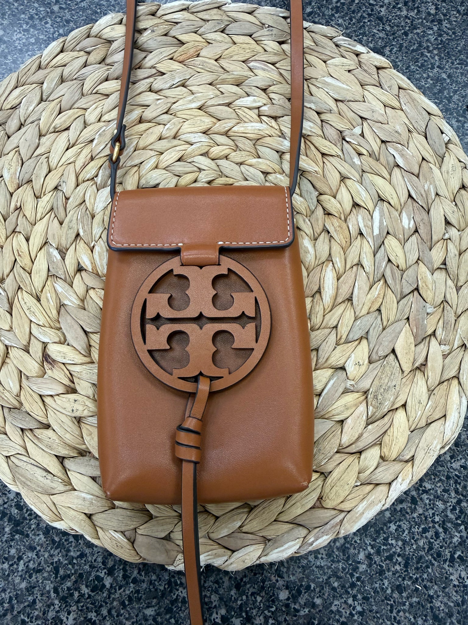 Pre-owned TORY BURCH Brown Crossbody Designer Purse