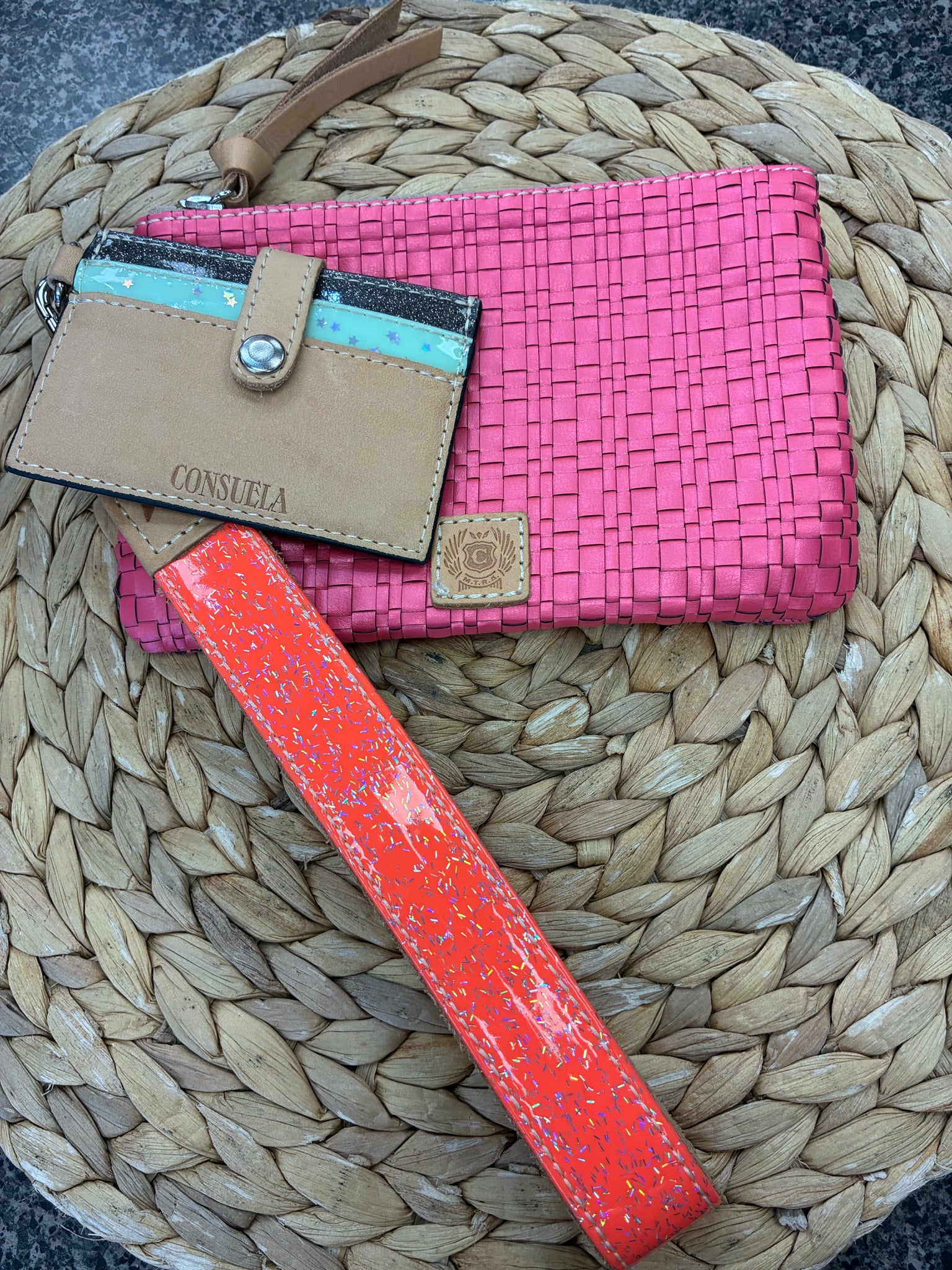 Pre-owned CONSUELA Pink Wristlet Designer Purse