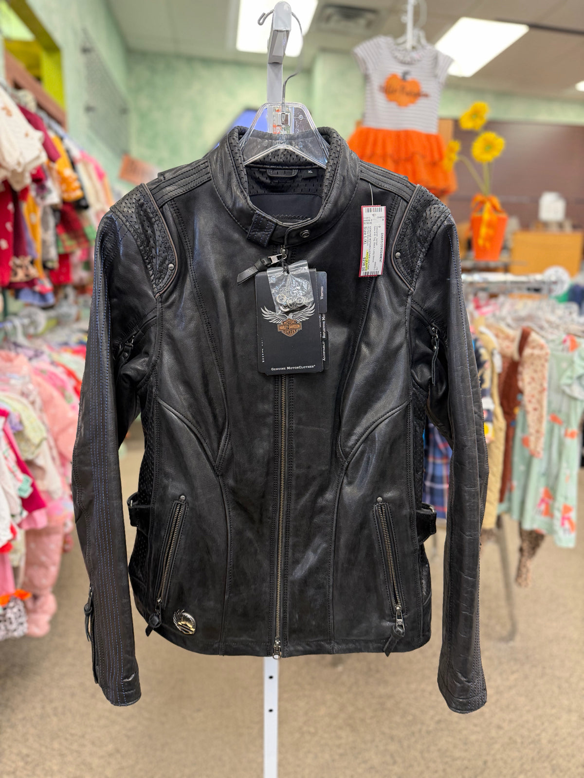 New with Tag Harley Davidson Black Size: L/XL Long Sleeve Designer Jacket