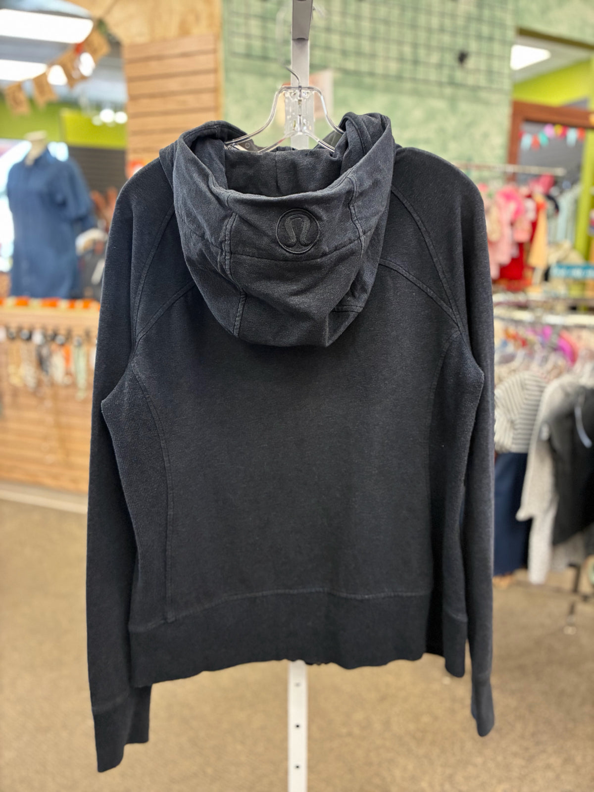Pre-owned Lululemon Navy Size: L Long Sleeve Designer Light Wt Jacket