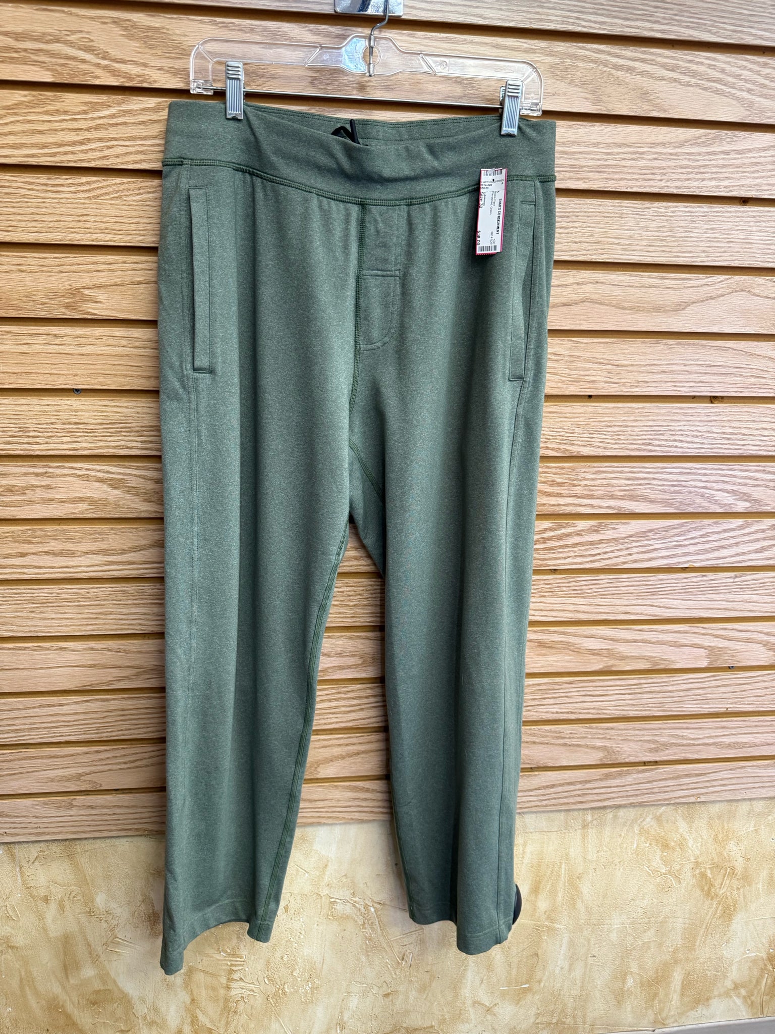 Pre-owned Lululemon Green Mens Size 32 Mens Pant