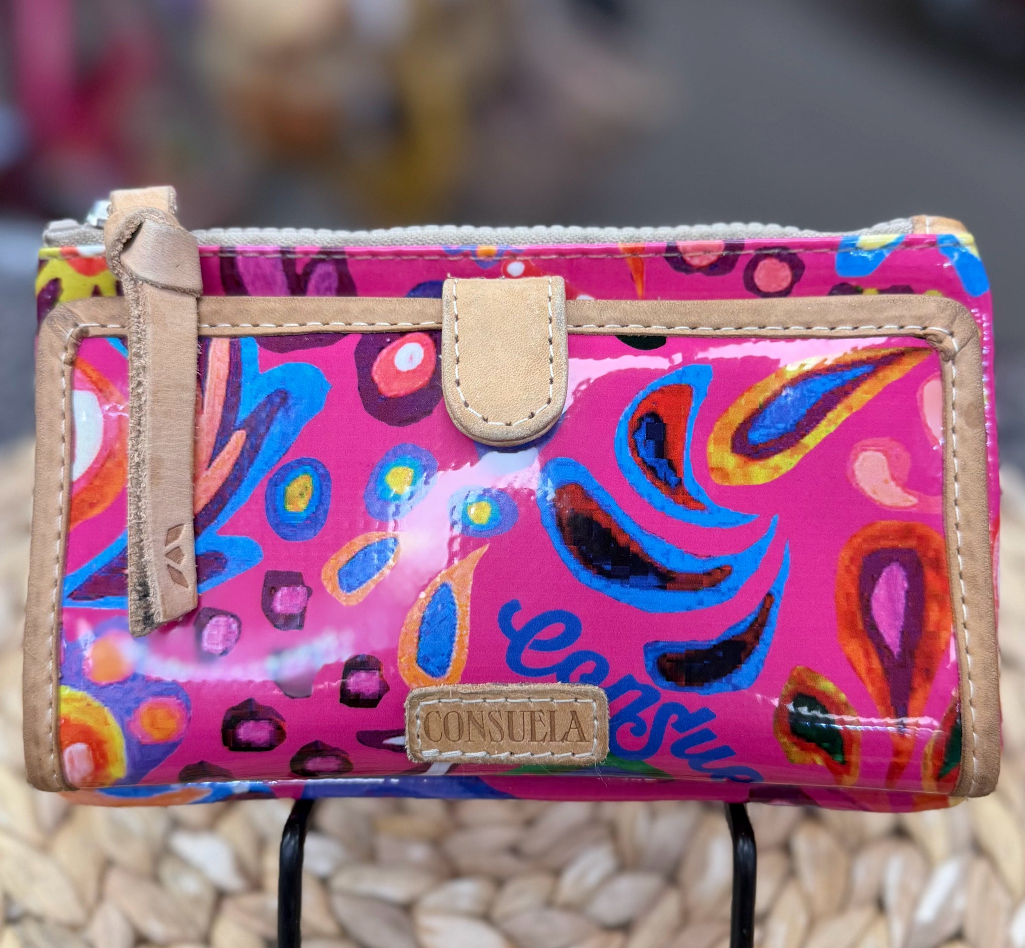 Pre-owned CONSUELA Pink Multi Designer Wallet