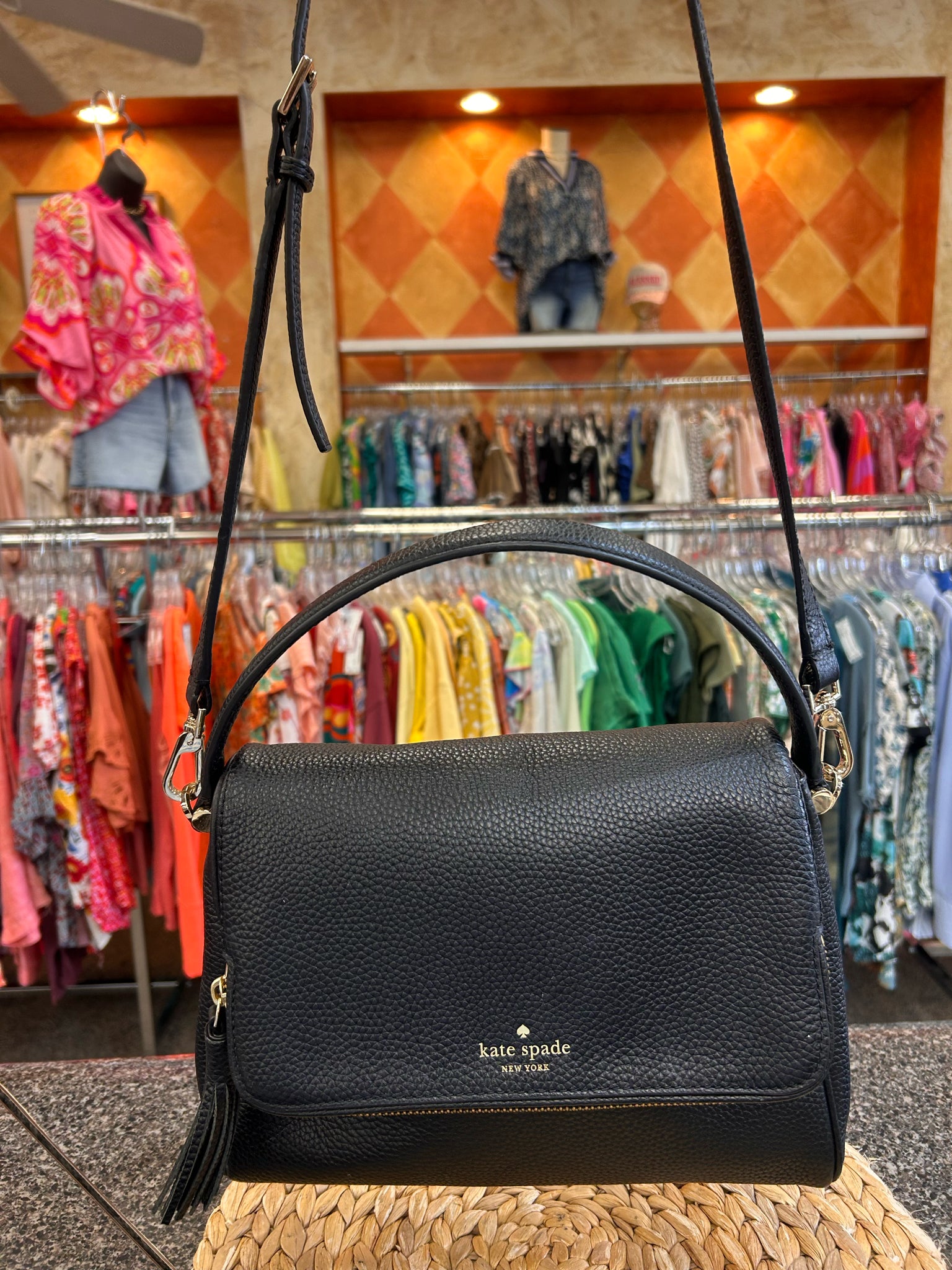 Pre-owned KATE SPADE Black Crossbody Designer Purse