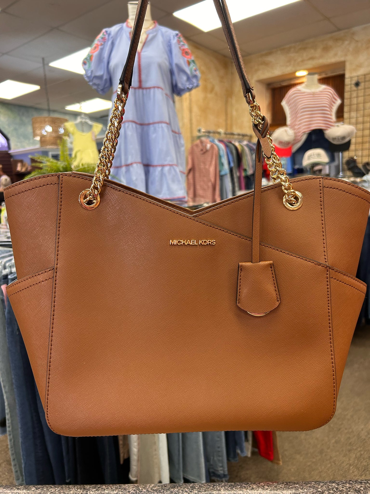 Pre-owned MICHAEL KORS Brown Shoulder Designer Purse