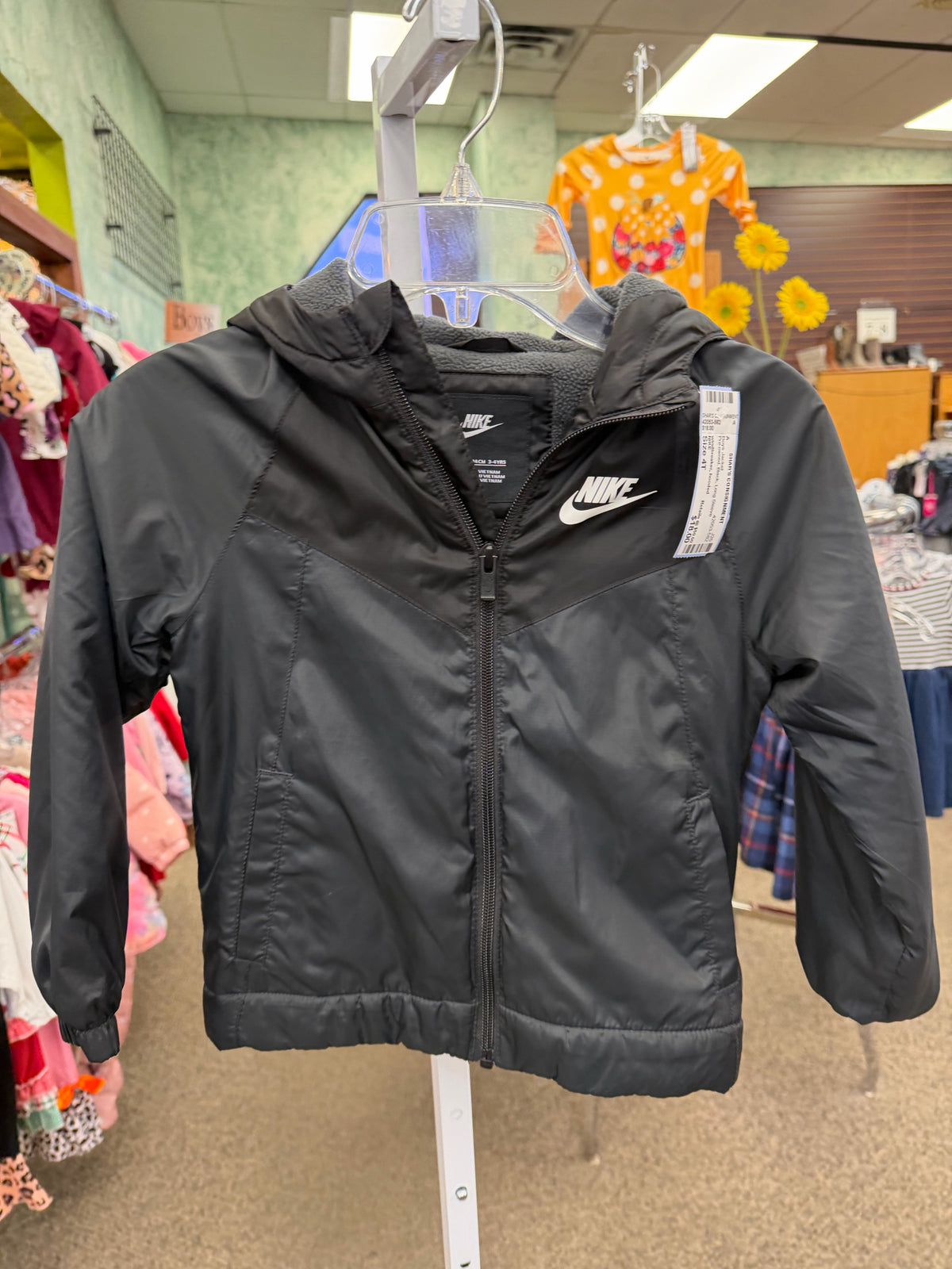 Pre-owned NIKE Black C-SIZE 4T Long Sleeve Boys Jacket