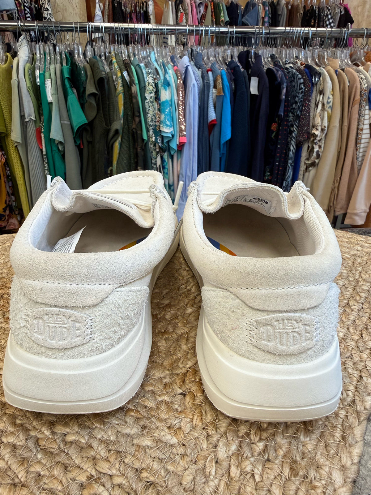 Pre-owned HEY DUDE Cream Size 8 Shoe