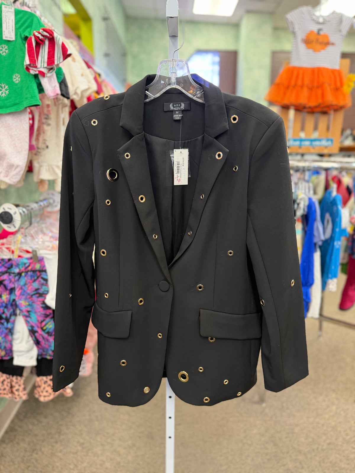 New with Tag AZI Black Size: M Blazer