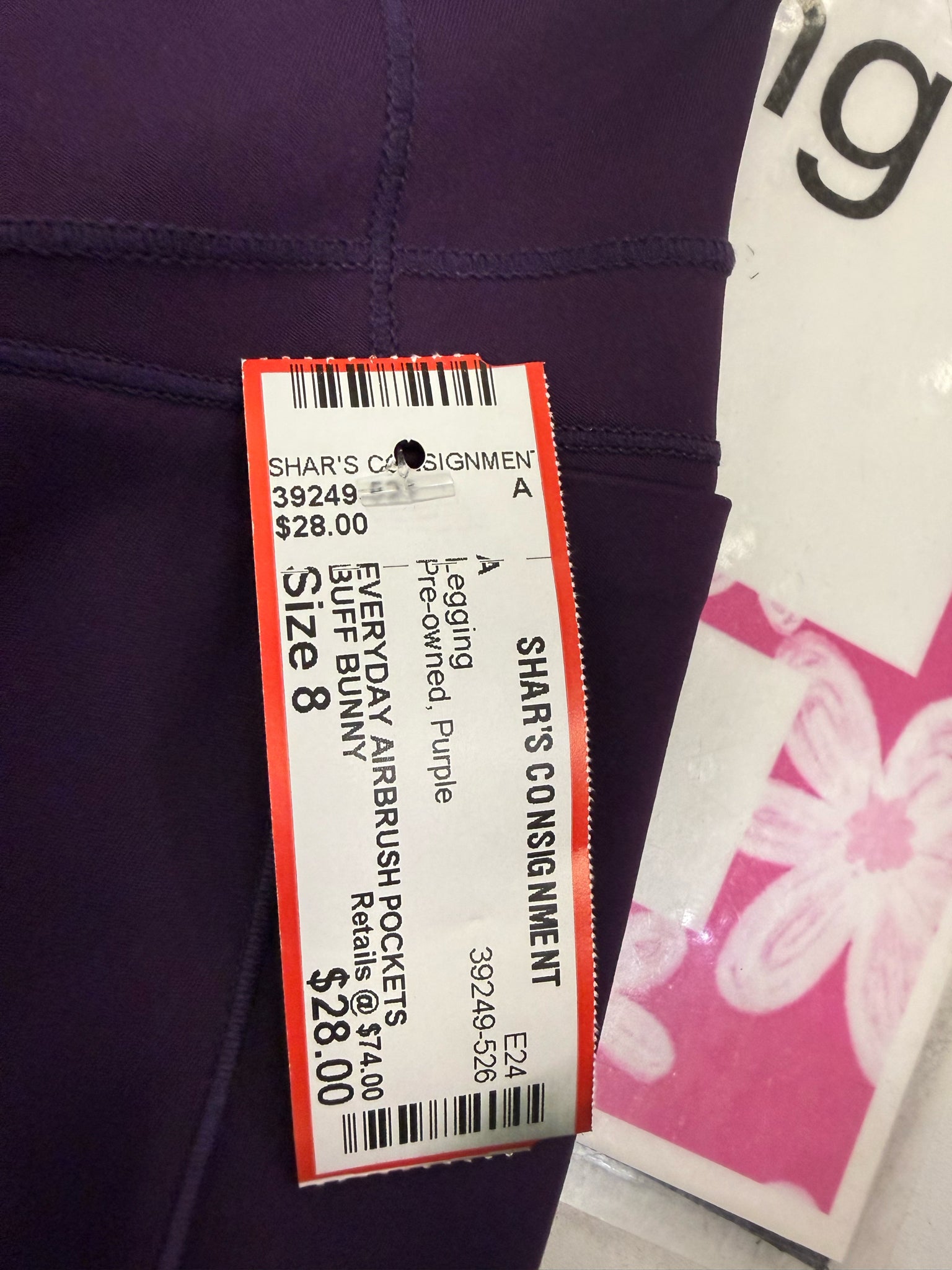 Pre-owned BUFF BUNNY Purple # SIZE 8 Legging