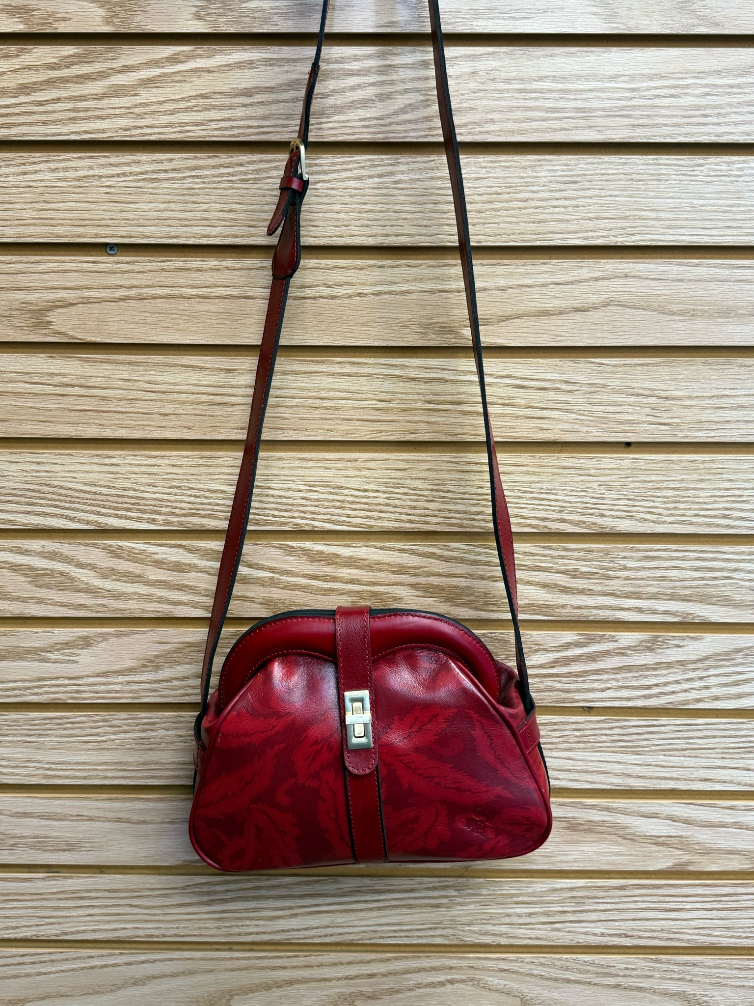 Pre-owned PATRICIA NASH Red Crossbody Designer Purse