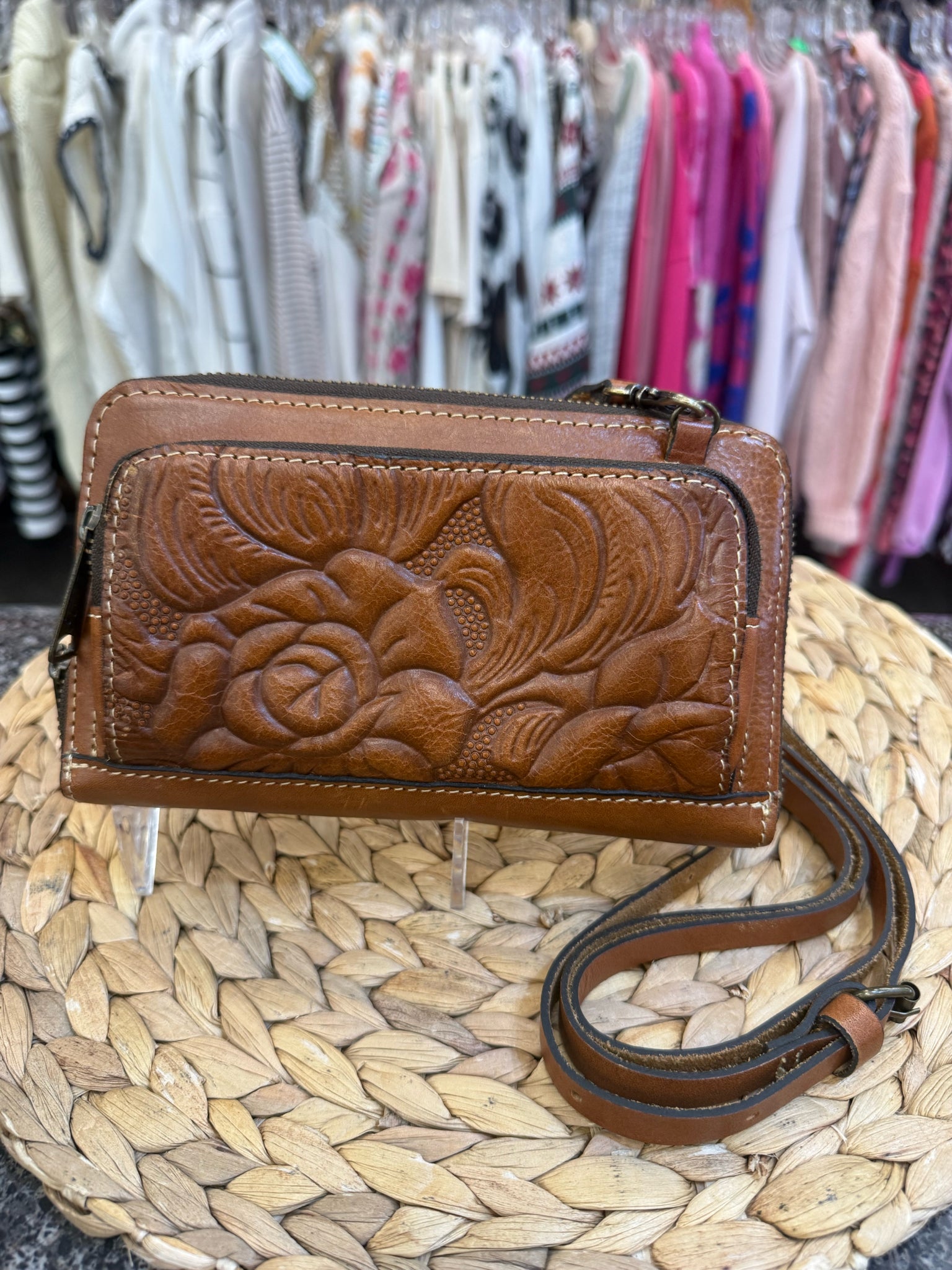 Pre-owned PATRICIA NASH Light brown WALLET SIZE Large Wallet