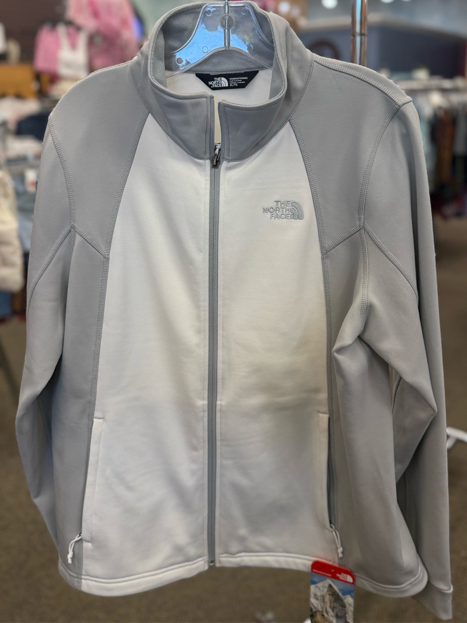 New with Tag NORTH FACE Light gray Cream Size: XL Designer Light Wt Jacket