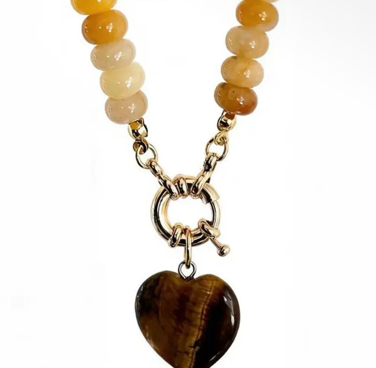 New Mccolin Mustard Brown Necklace