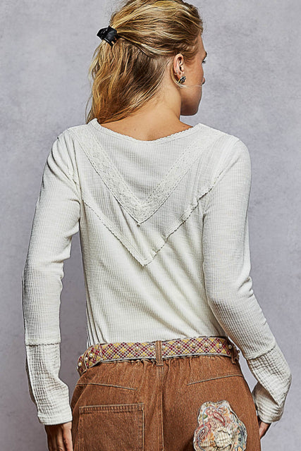 New POL Ivory Size S Long Sleeve Blouse