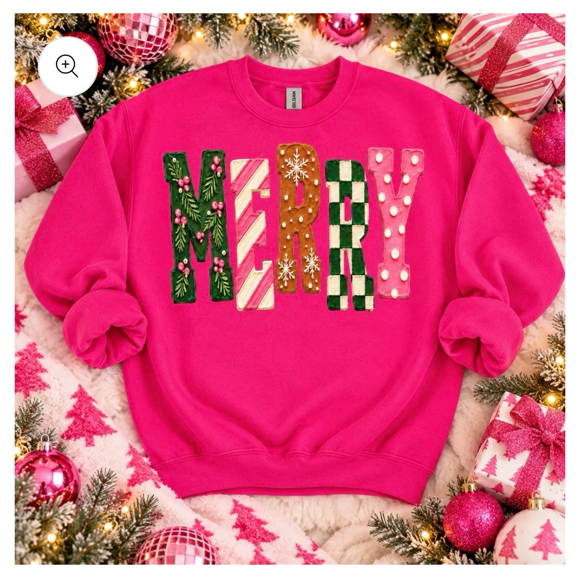 New P&PD Hot pink Multi Trim Size S Long Sleeve Sweatshirt