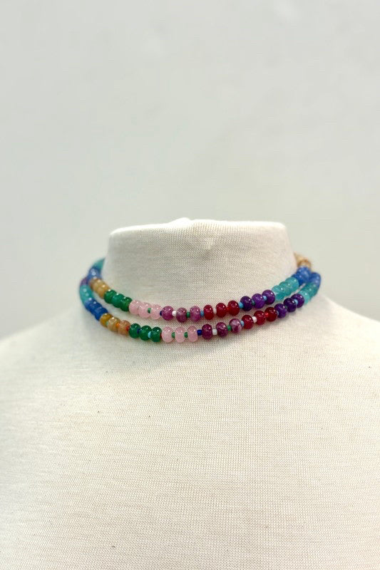 New with Tag DYLAN Red Multi Necklace
