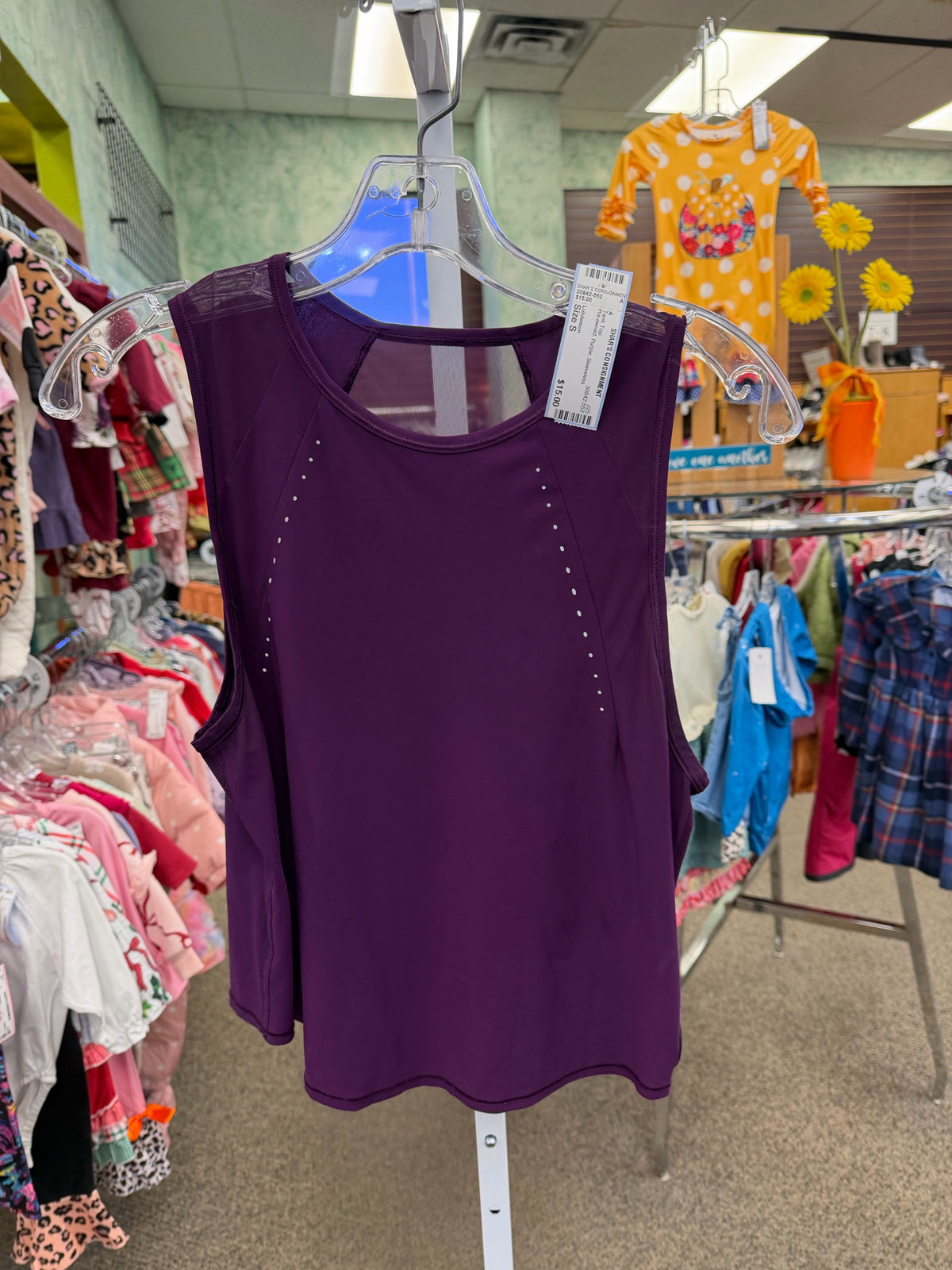 Pre-owned Lululemon Purple Size S Sleeveless Tank Top