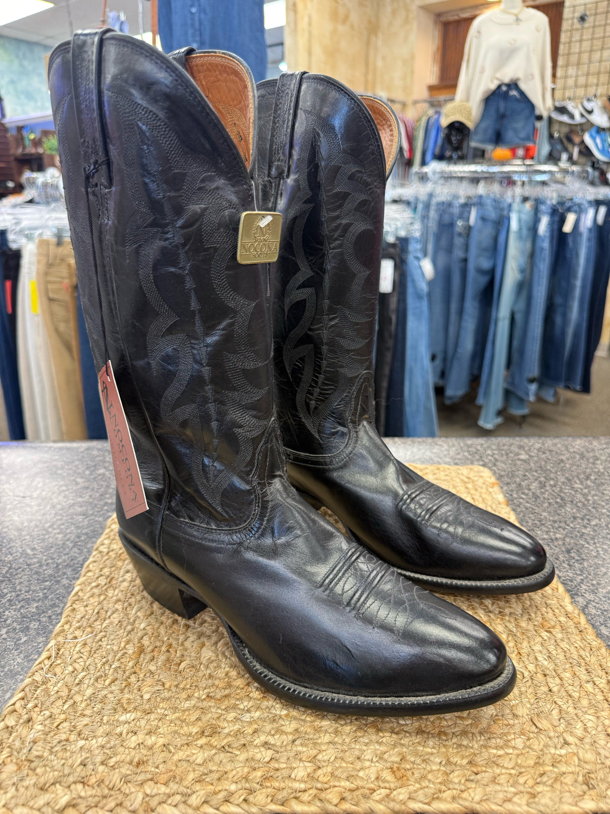 New with Tag NOCONA Black SHOE SIZE 10.5 Mens Designer Boot