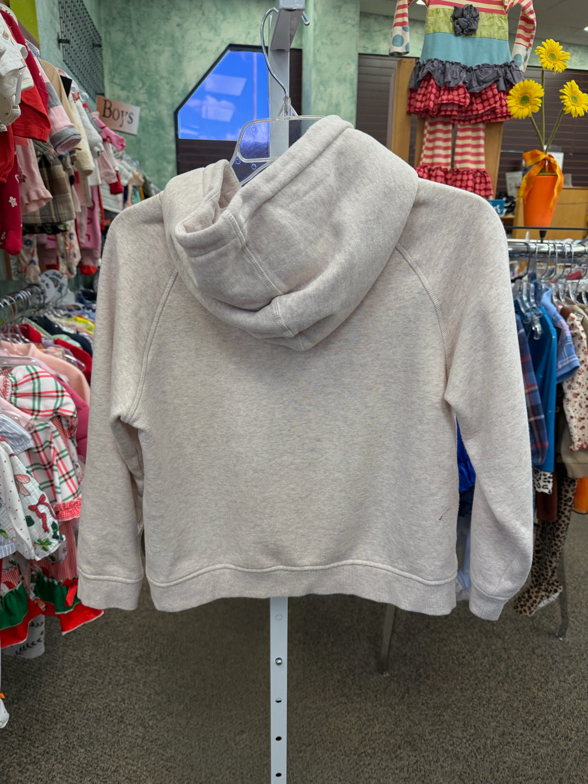 Pre-owned Burlebo Off white Brown C-SIZE 10/12 Long Sleeve Boys Hoodie