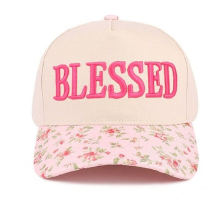 New Zenana Pink floral Pink Cap