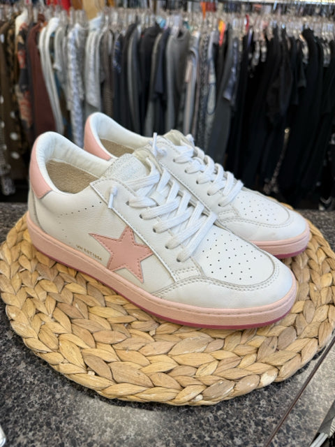Pre-owned VINTAGE HAVANA White Pink Trim Size 11 Designer Sneaker
