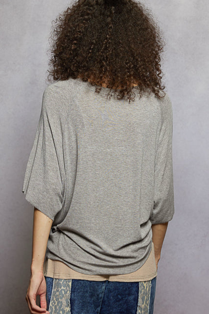 New POL Heather Gray Size S Short Sleeve Tee