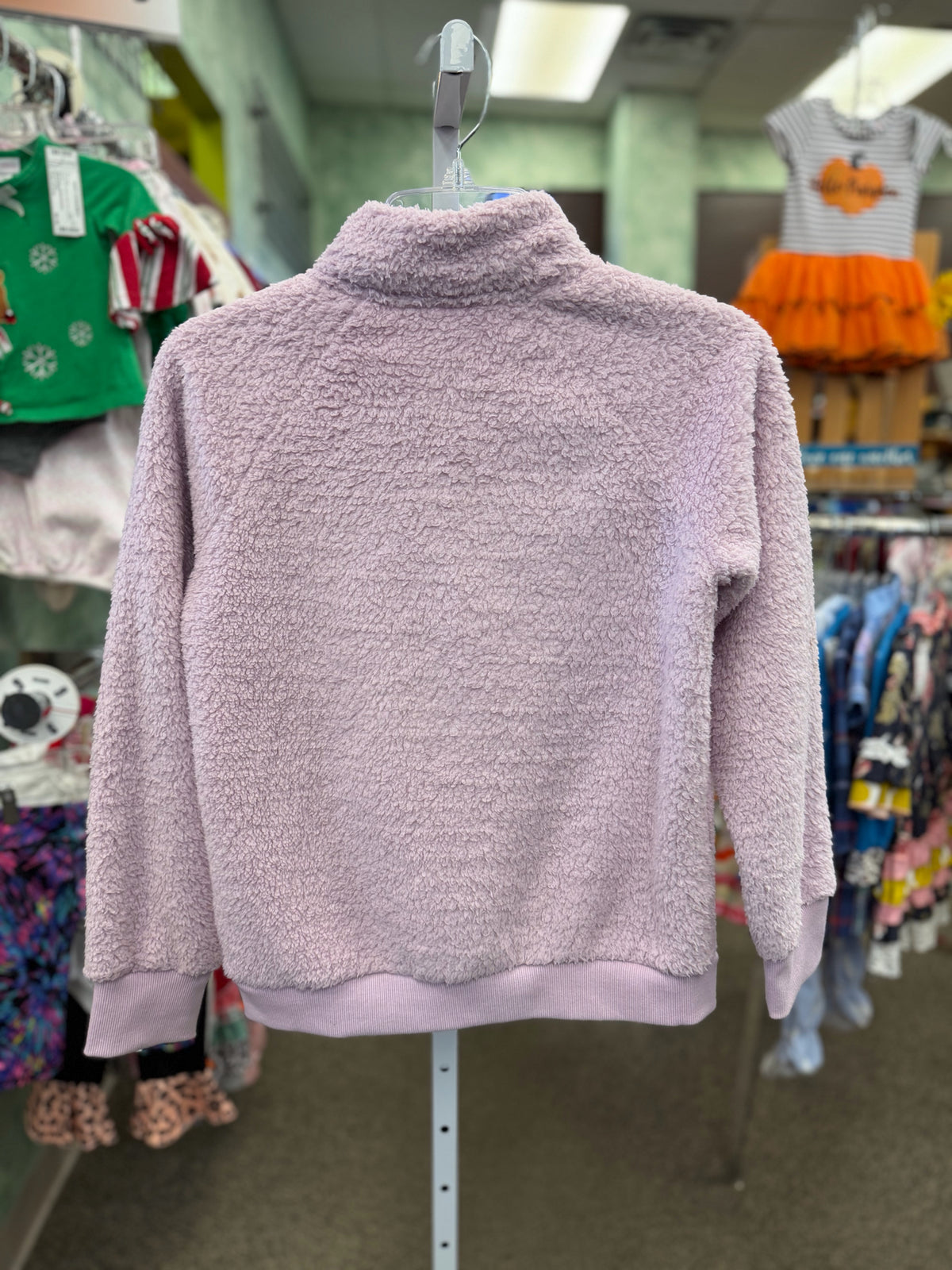 Pre-owned ATHLETA Lavender Size 12 Long Sleeve Girls Pullover