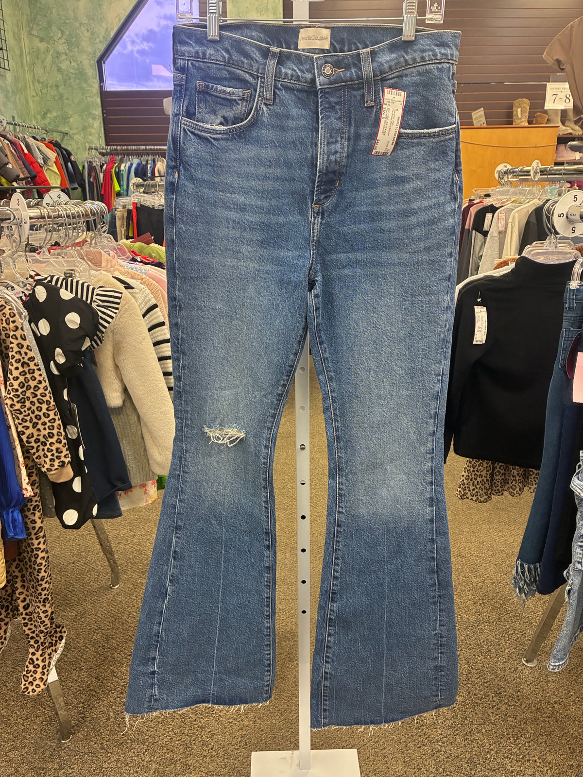 Pre-owned FAVORITE DAUGHTER BLUE DENIM Size: 5 Designer Jean