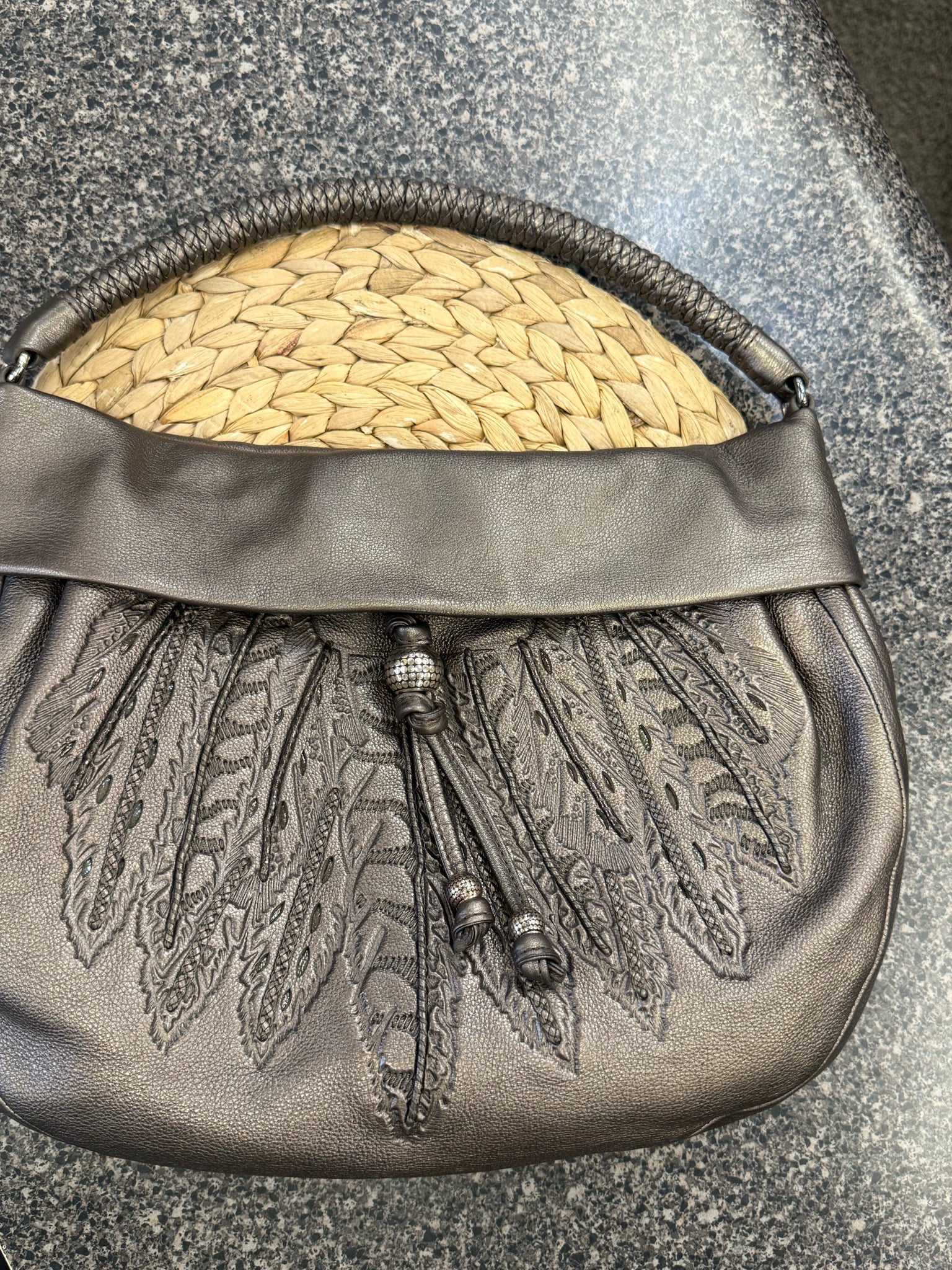 Pre-owned BRIGHTON Bronze Shoulder Designer Purse