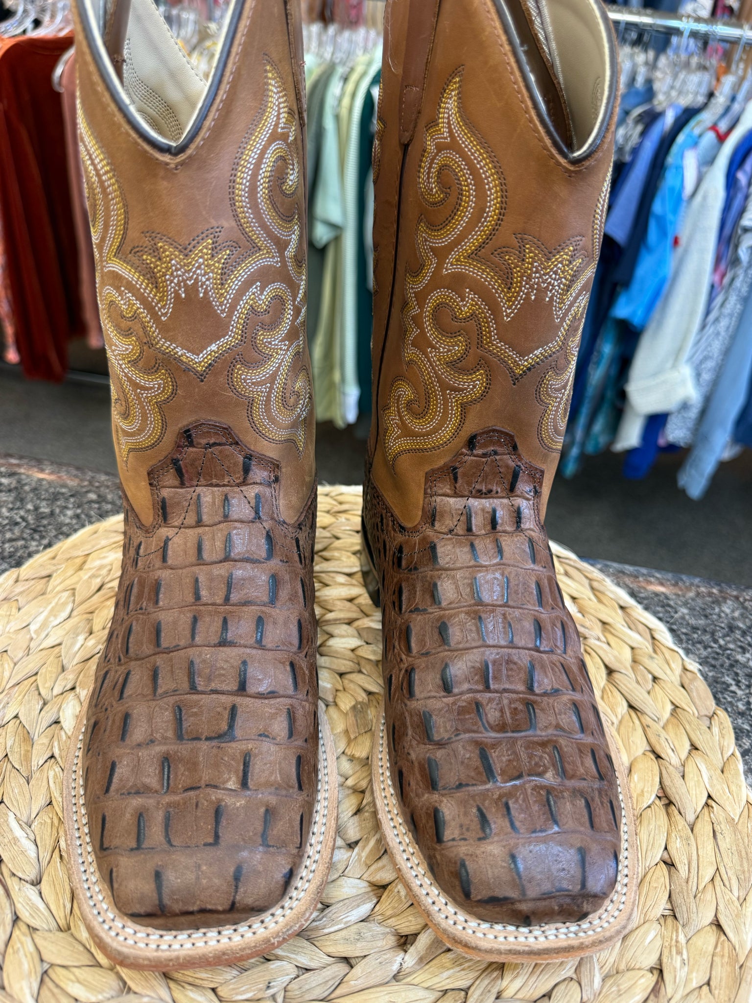 Pre-owned OLD WEST Brown C-SIZE 3 Boys Boots