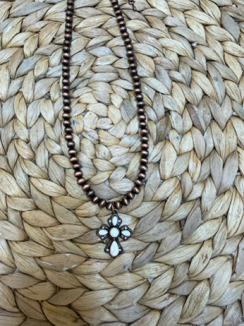 New WESTERN Bronze Ivory Necklace