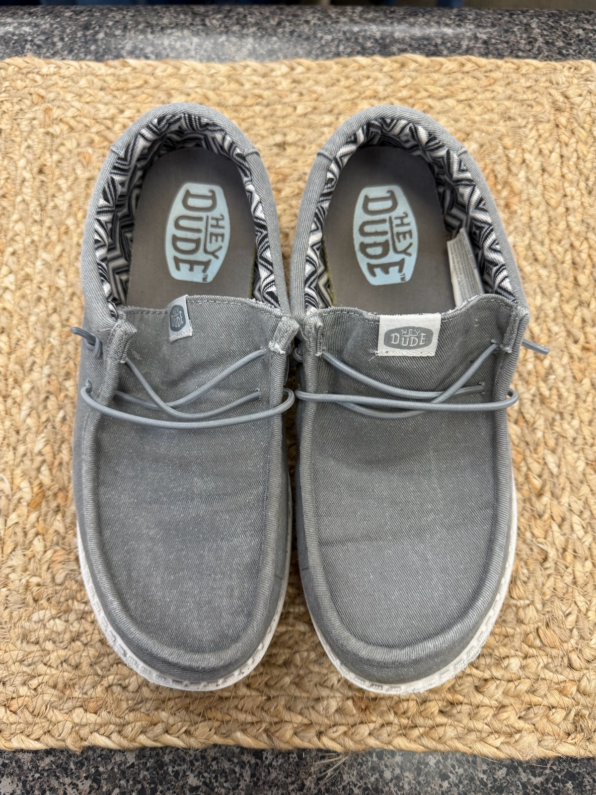 Pre-owned HEY DUDE Light gray Size 5 Shoe