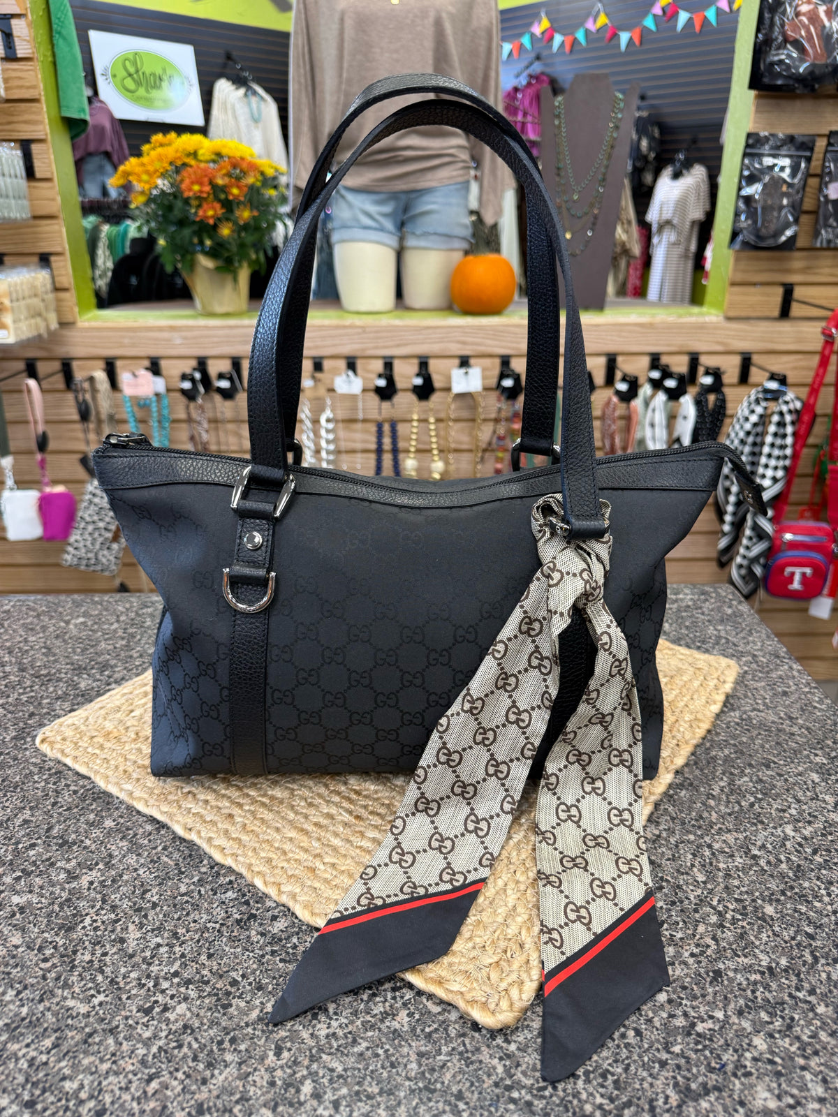 Pre-owned GUCCI Black Tote Designer Purse