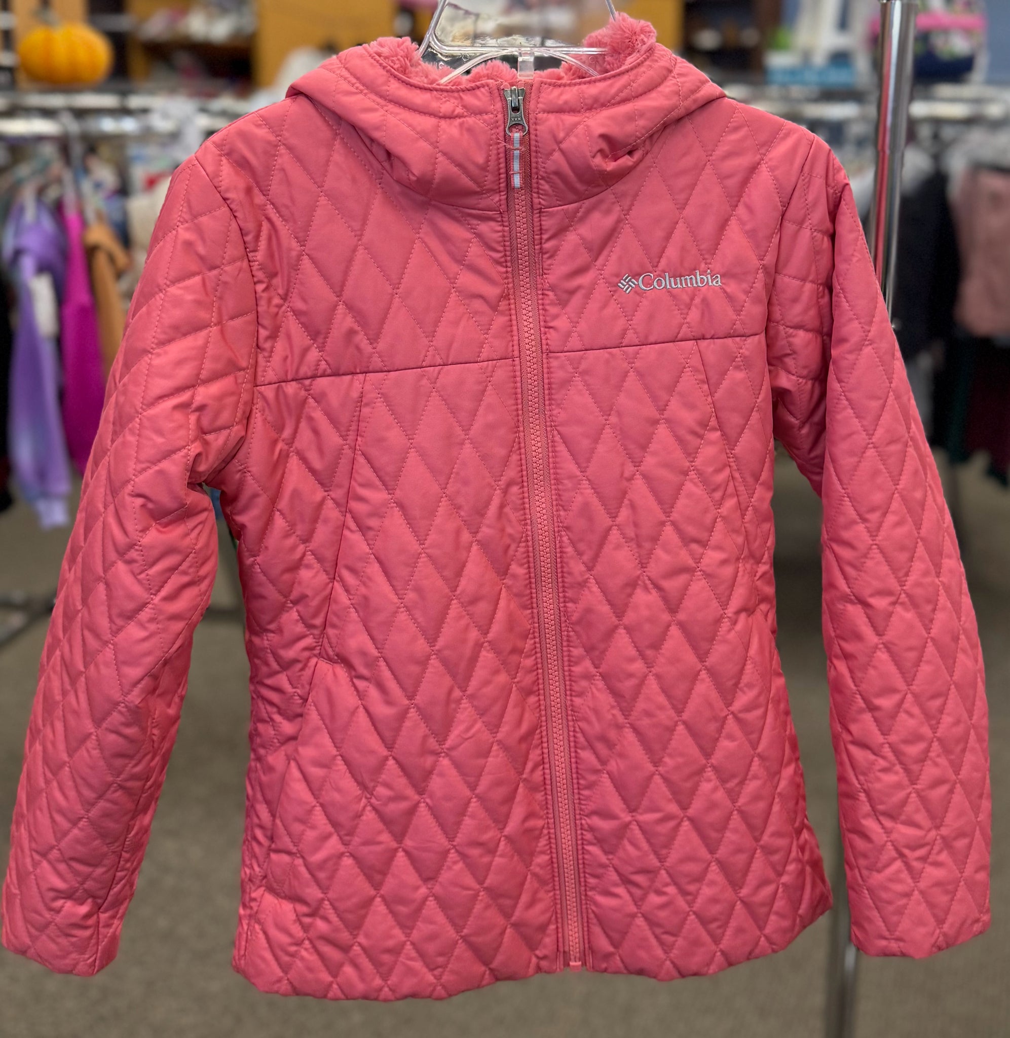 Pre-owned COLUMBIA Pink Size 10/12 Girls Coat