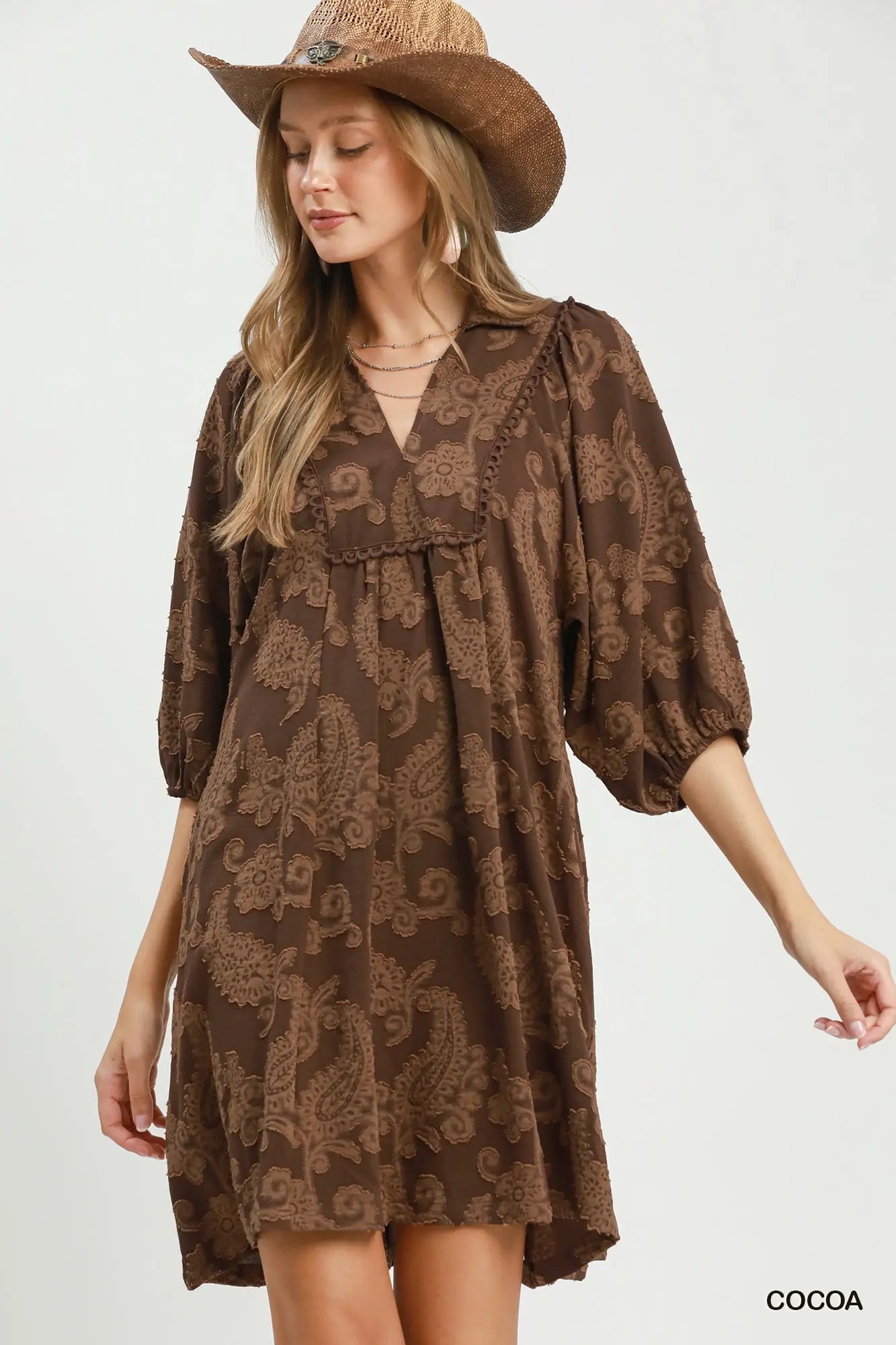 New UMGEE Brown Size Small Short Sleeve Dress