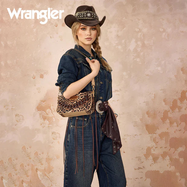 New WRANGLER Leopard S Shoulder Purse