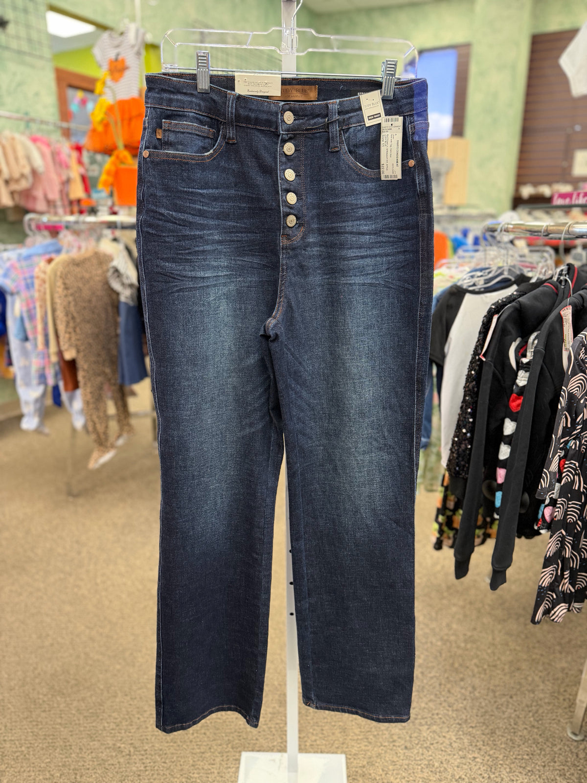 New with Tag JUDY BLUE Dark blue Size: 11 Jean