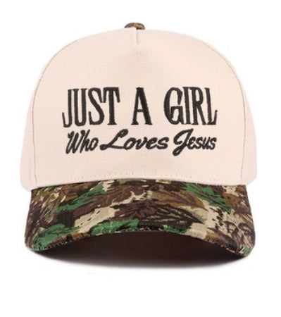 New Zenana Camouflage Cream Cap