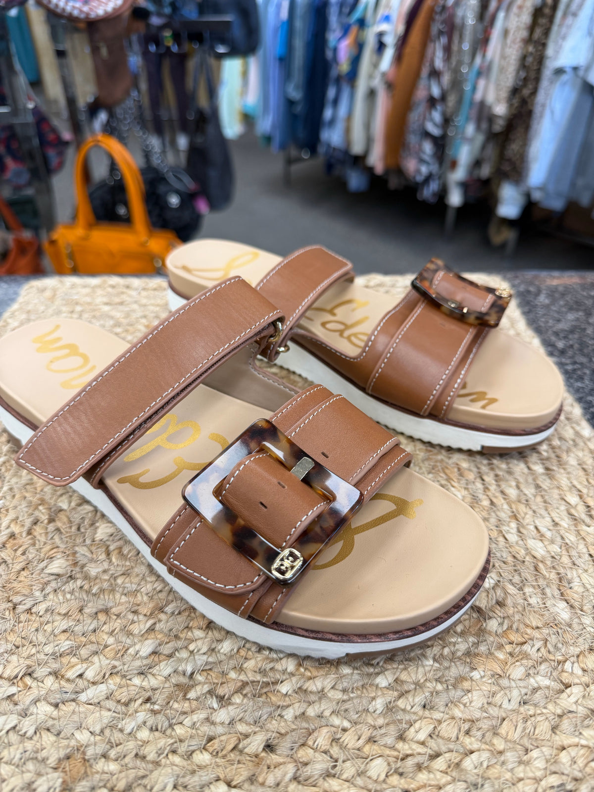 Pre-owned SAM EDELMAN Brown Size 8.5 Sandal
