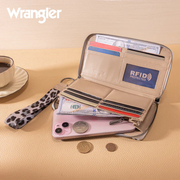 New WRANGLER Beige blend WALLET SIZE Regular Wallet