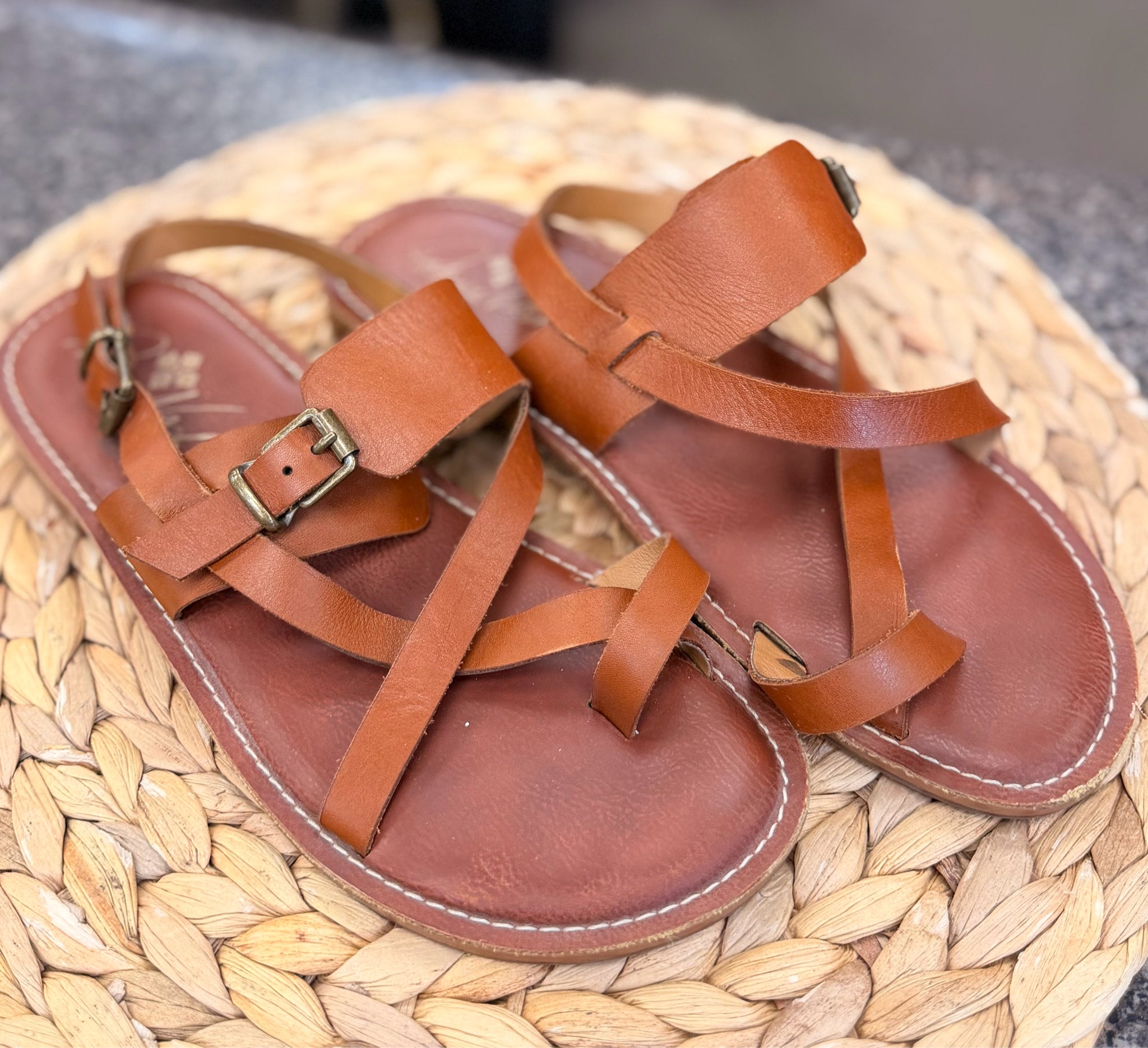 Pre-owned PATRICIA NASH Brown Size 7.5 Sandal